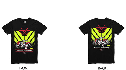 Kids Hi Vis T-shirts Massey Ferguson