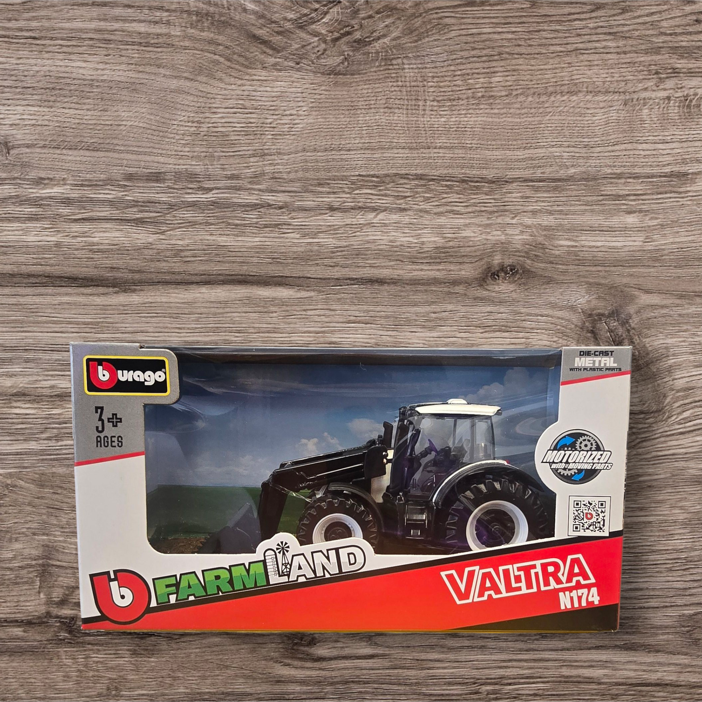 Burago Farmland Die-cast metal Valtra Toy Tractor